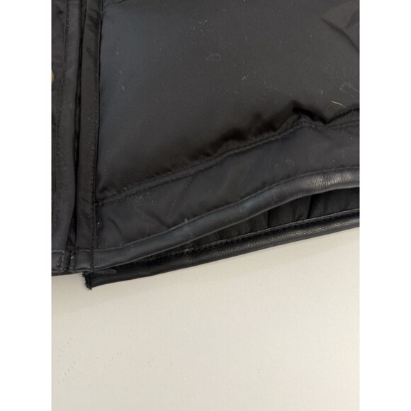 Black Pajar Cougar Women's Parka w/ Coyote Rabbit Fur Hood Size L Down Warm - Picture 8 of 17